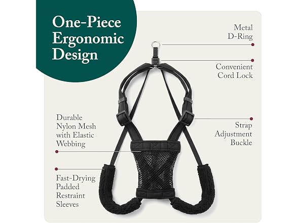 Sporn No Pull Dog Harness, Durable Nylon Mes