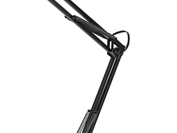 GLOBE Swing Arm Desk Lamp 28in Black
