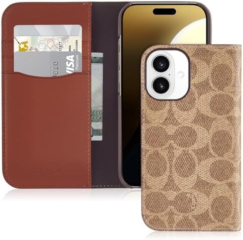 Coach Coach Signature Canvas Wallet Folio iPhone 16