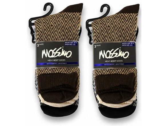 6-Pairs Mossimo Men’s Boot Socks