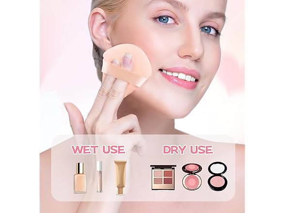 8 Pieces Triangle Powder Puff