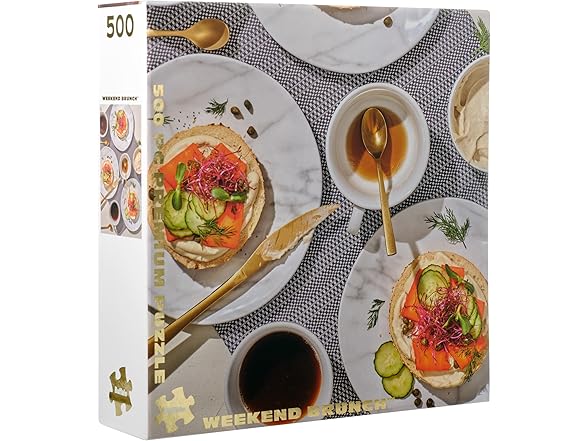 Gold - Weekend Brunch - 500 Piece Jigsaw Puzzle