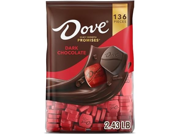 Dove Dark Chocolate Promises 136ct