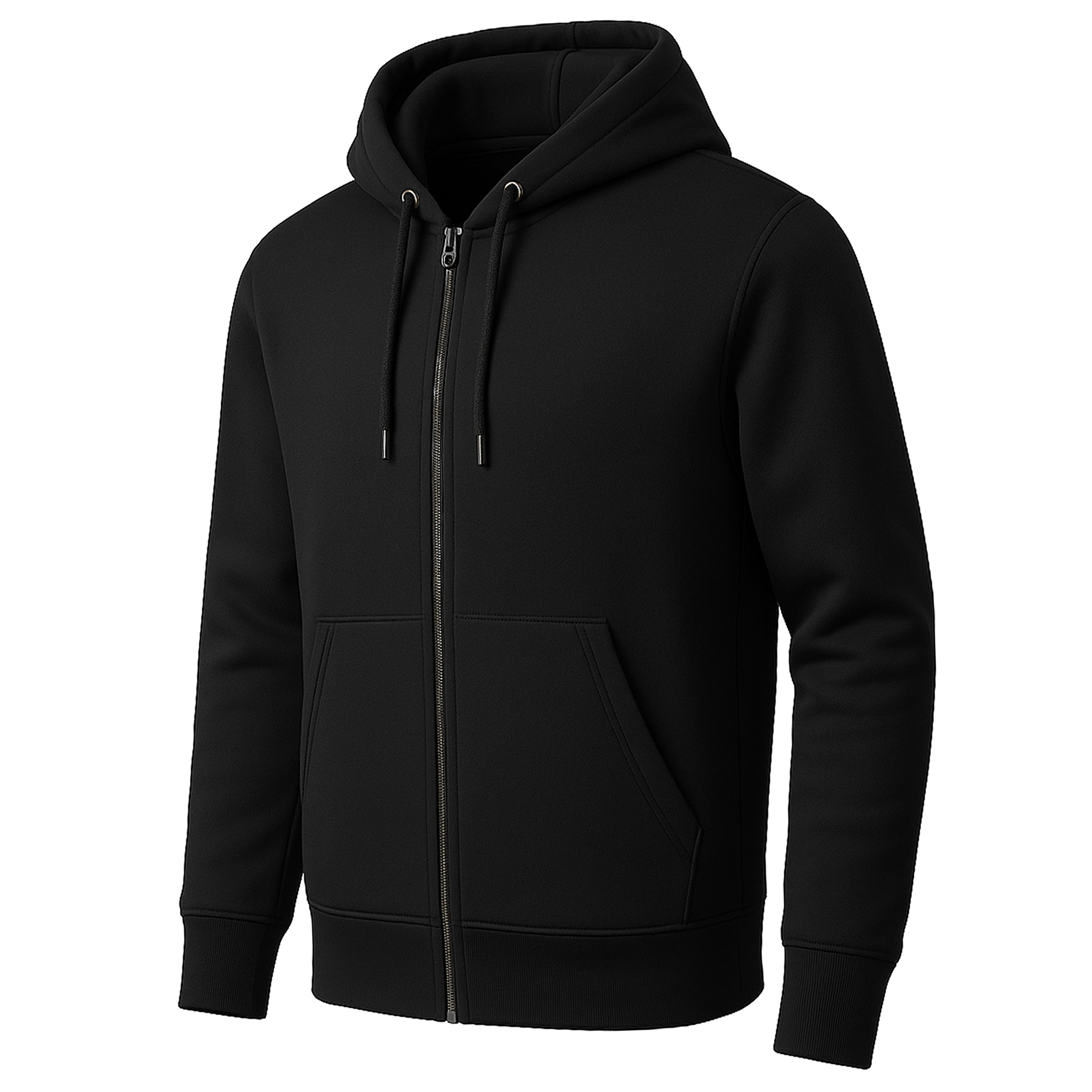 Mens Heavyweight Fleece-Lined Tech Zip Hoodie - Gallery 19