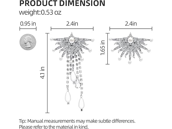 Hopmiss Pearl Crystal Chandelier Earring