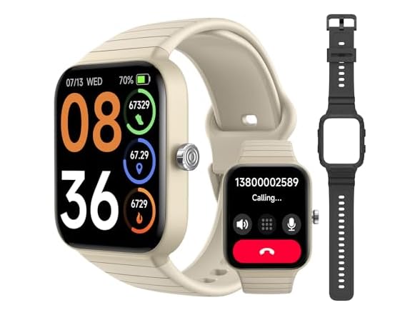 SKG 1.8" Smart Watch Alexa Built-in (Answer/Make Call)