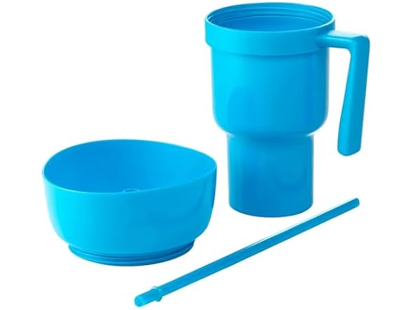 Fun Express Snack & Drink 2-in-1 Combo Turquoise Tumbler