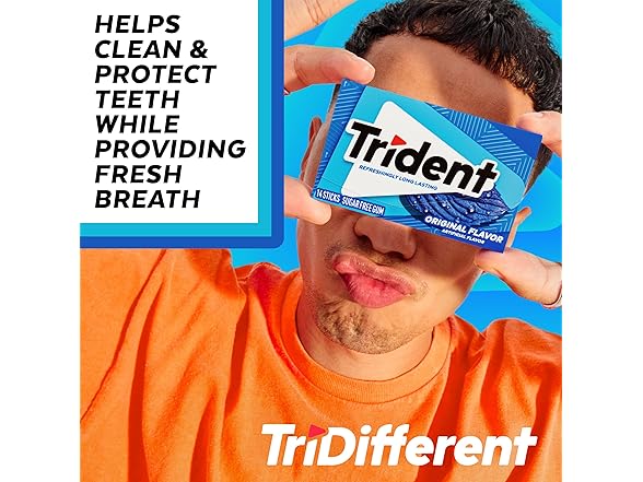24PK Trident Original Flavor Sugar-Free Chewing Gum