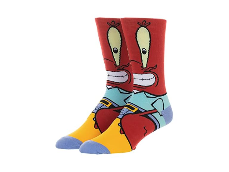 Nickelodeon Mr. Krabbs Character Socks