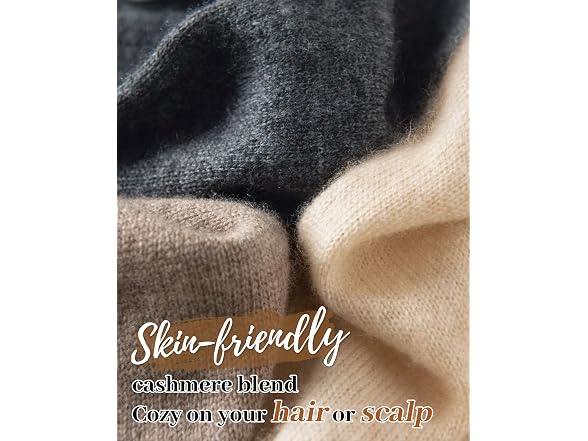 FURTALK Slouchy Beanie-Beige