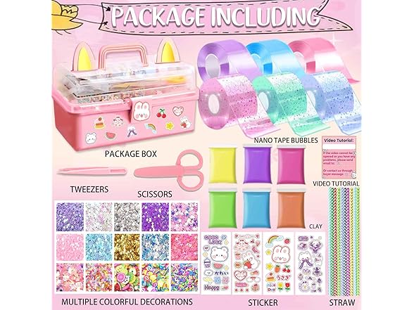 BENWIL Nano Tape Bubble Kit for Kids