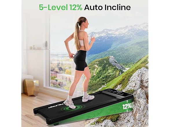 Walking Pad with 12% 6° Auto Incline
