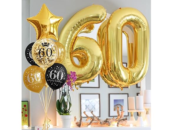 60th Happy Birthday Decorations