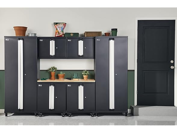 ClosetMaid ProGarage Tall Cabinet, Black - Gallery 2