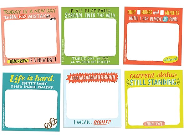 Em & Friends Daily Struggle Sticky Note Packet