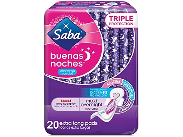 Saba Buenas Noches Overnight Extra Heavy Flow