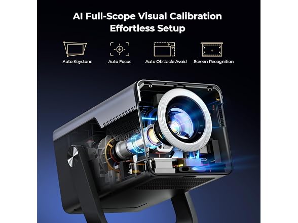 Android 14 Smart Video Projector