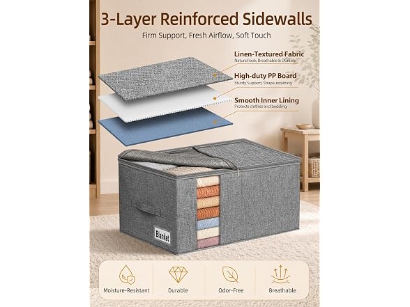 Boailydi Rigid Blanket Storage Bags