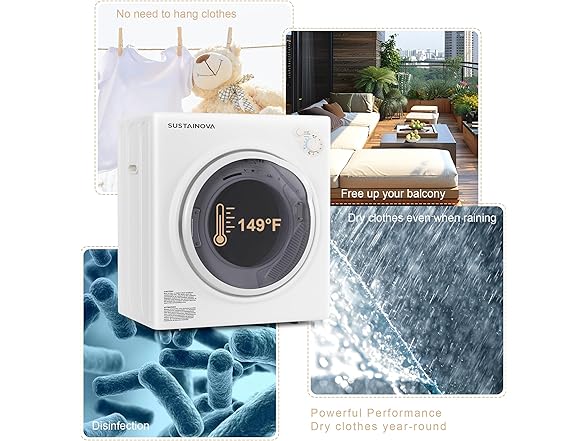 Elevon Portable Clothes Dryer 1350W