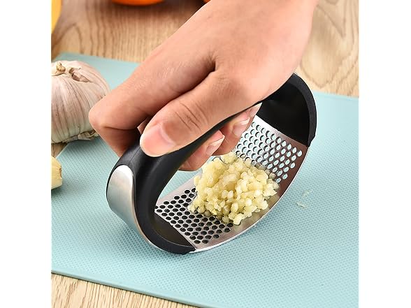 Fox Run Stainless Steel Garlic Rocker Press