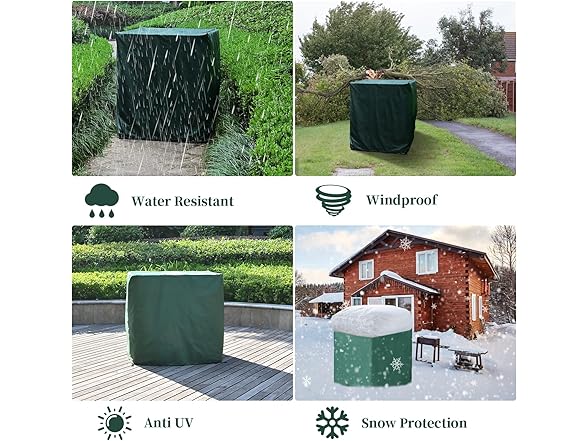 Green Zipper IBC Tote Cover, 275 Gallon