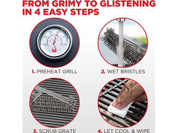Alpha Grillers Alpha Grillers BBQ Grill Brush - Wire Gr