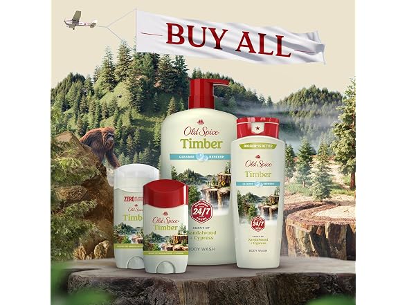 Old Spice Aluminum Free Deodorant Timber 3 oz