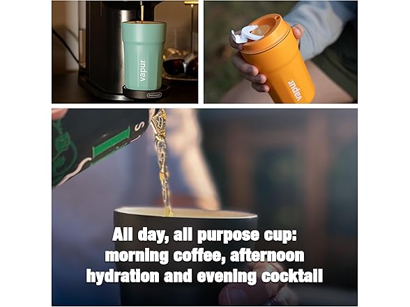 Vapur Reusable Insulated Tumbler Cup 12oz