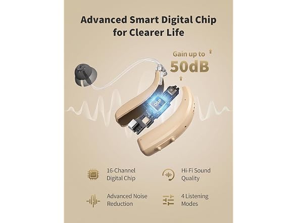 VUIWX OTC Hearing Aids Rechargeable
