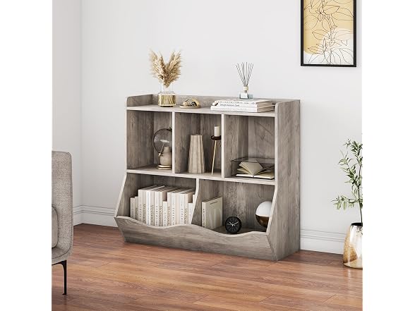GAOMON Kids Toy Bookshelf Storage, Grey