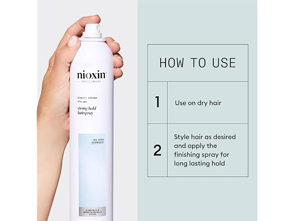 Styling Stronghold Hairspray,