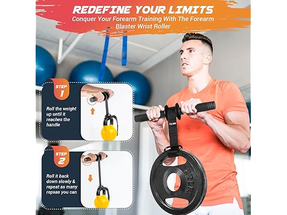 Wrist Roller Forearm Exerciser