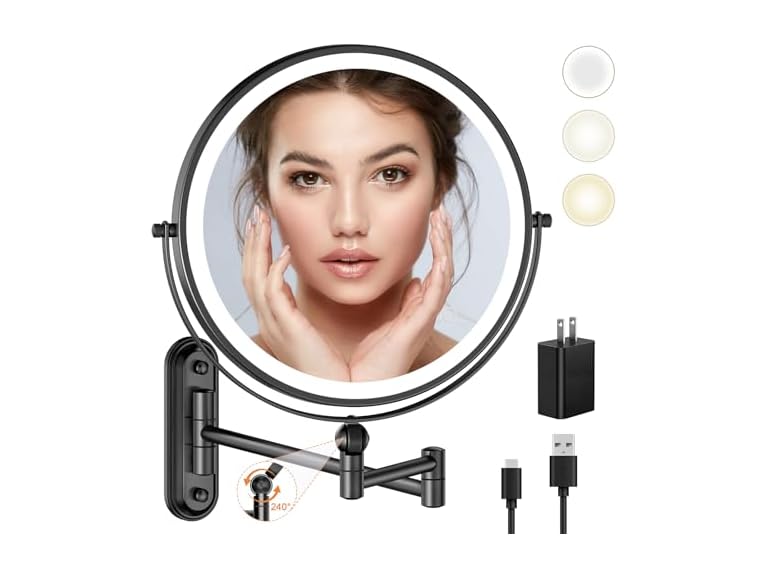 Rocollos BC1212725070003 Wall Mounted Makeup Lighted Mi