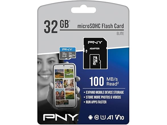 PNY 32GB Elite microSDHC Memory Card