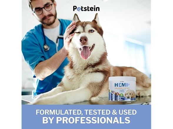 Natural Calming Chews for Dogs with Hemp Oil