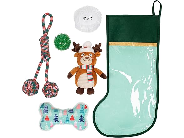 Fringe Studio Pet Toy, Happy Pawlidays Dog