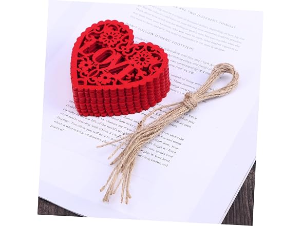 VORCOOL 30 PCS Wooden Discs Slices for Mother's Day
