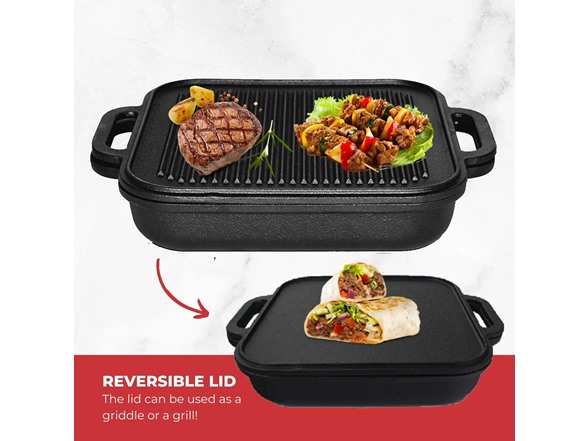 Jim Beam Cast Iron Skillet Griddle Set