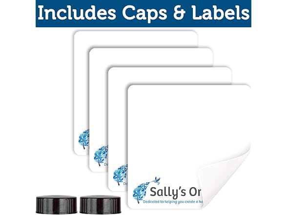 Sallys Organics Amber Glass Spray Bottles 2 Pack