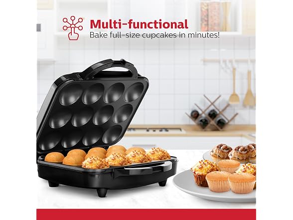 Holstein Housewares Non-Stick 12-Count Electric Cupcake Maker
