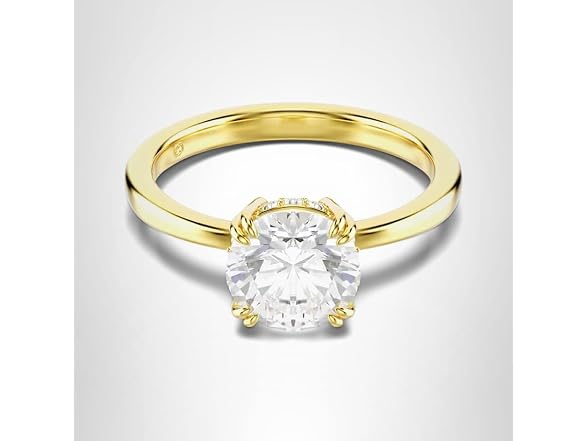 Swarovski Stilla Attract cocktail ring, Round cut,