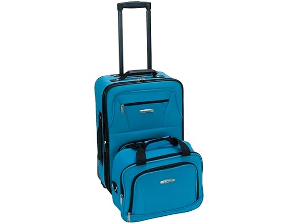 Rockland Fashion Softside Upright Luggage 2PC Set