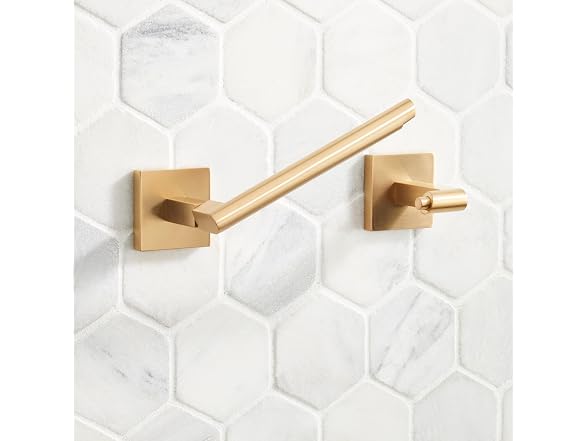 Signature Hardware Hibiscus Single Post Toilet Paper Holder