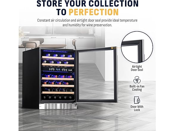 Newair Dual Zone Fridge - 46 Bottles