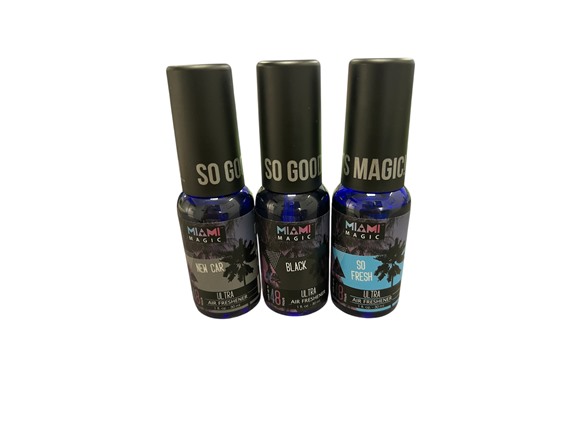 Miami Magic Car Air Fresheners, 3 Pack