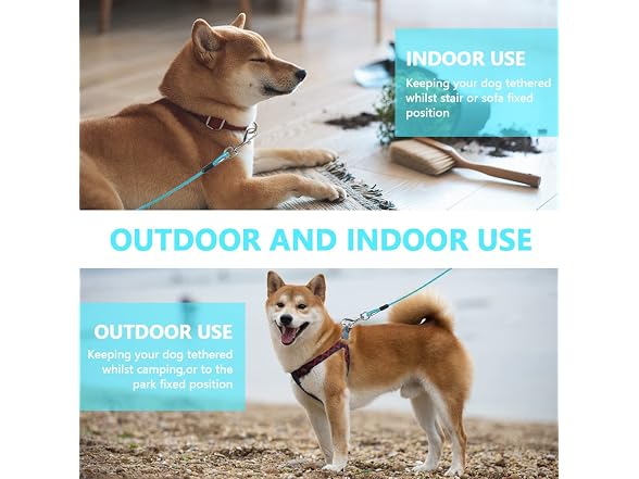 10ft Dog Tie Out Cable, Dog Chains for Outsid
