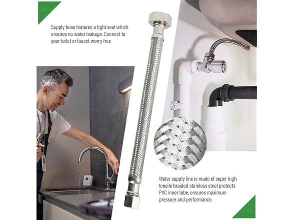 Highcraft Braided Faucet Connector