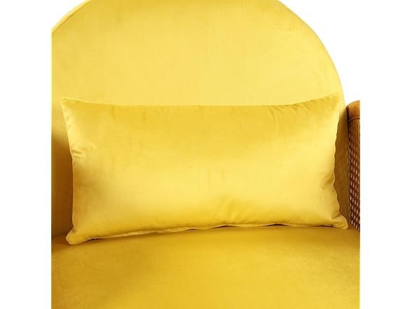 SPOFLYINN Upholstered Rattan Chair