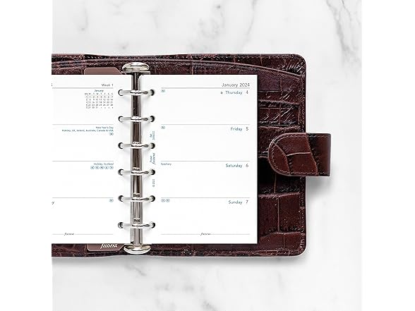 Filofax Calendar Diary Refill, Pocket Si