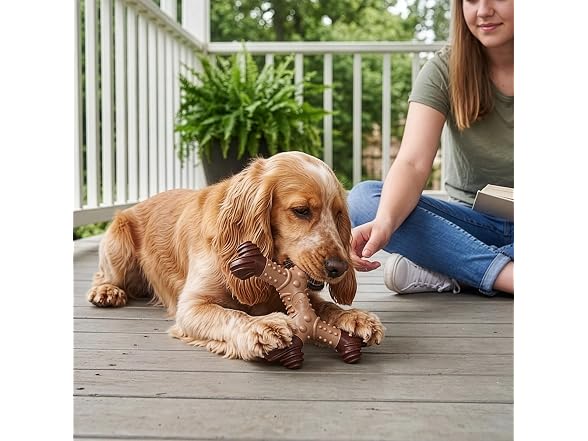 SPOT Bam-Bones Dental X-Bone Dog Chew Toy